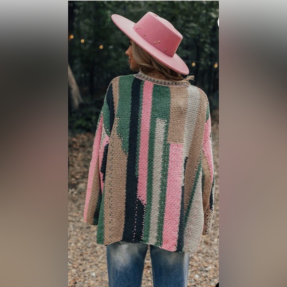 NWOT POL CHENILLE MULTI COLOR TOP - Picture 2 of 6